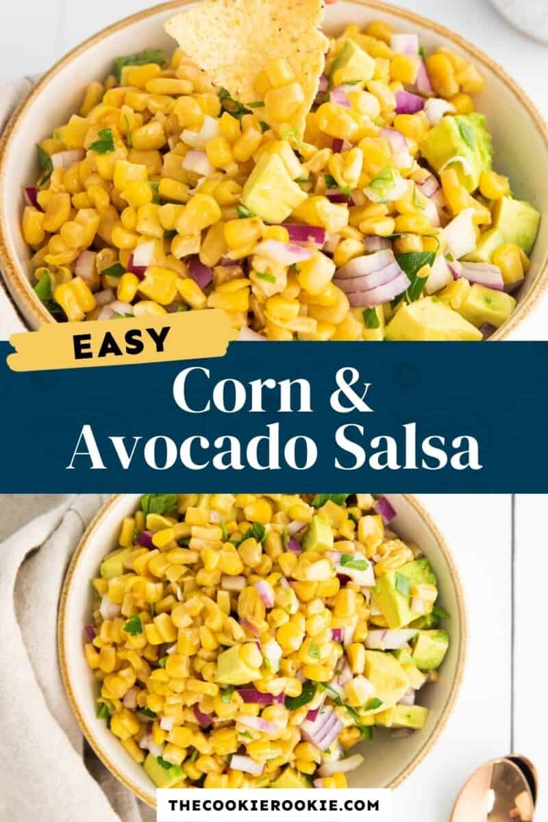 corn and avocado salsa pinterest.