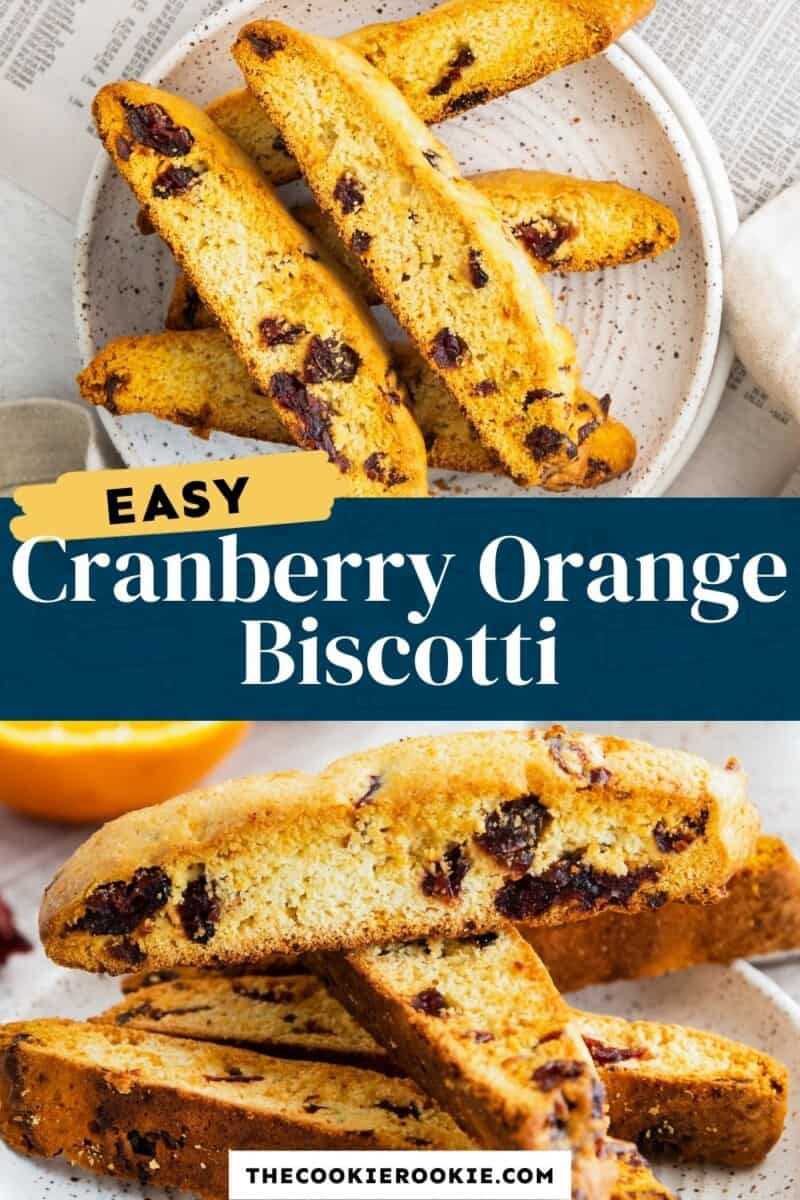 cranberry orange biscotti pinterest