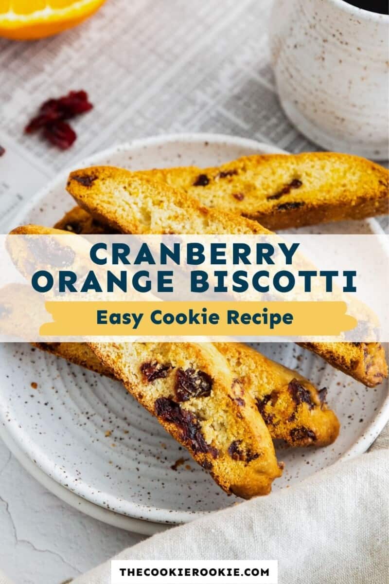 cranberry orange biscotti pinterest