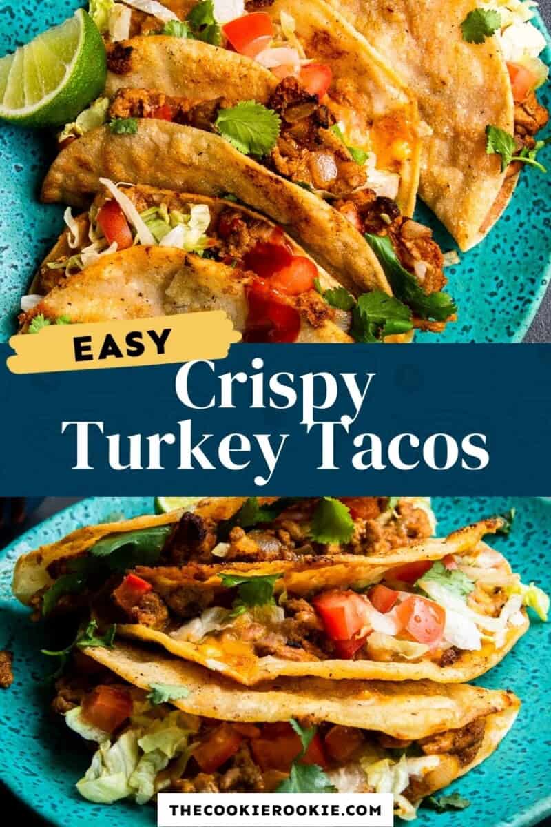 crispy turkey tacos pinterest