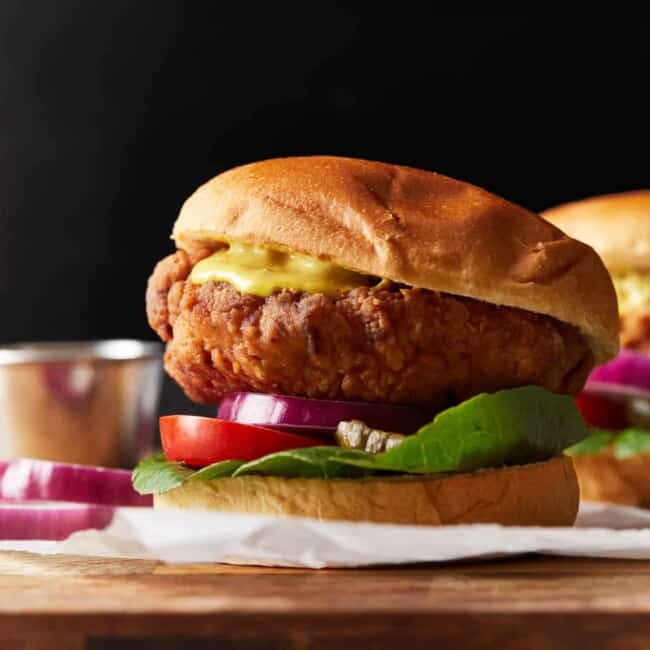 featured crispy chicken sandwich.