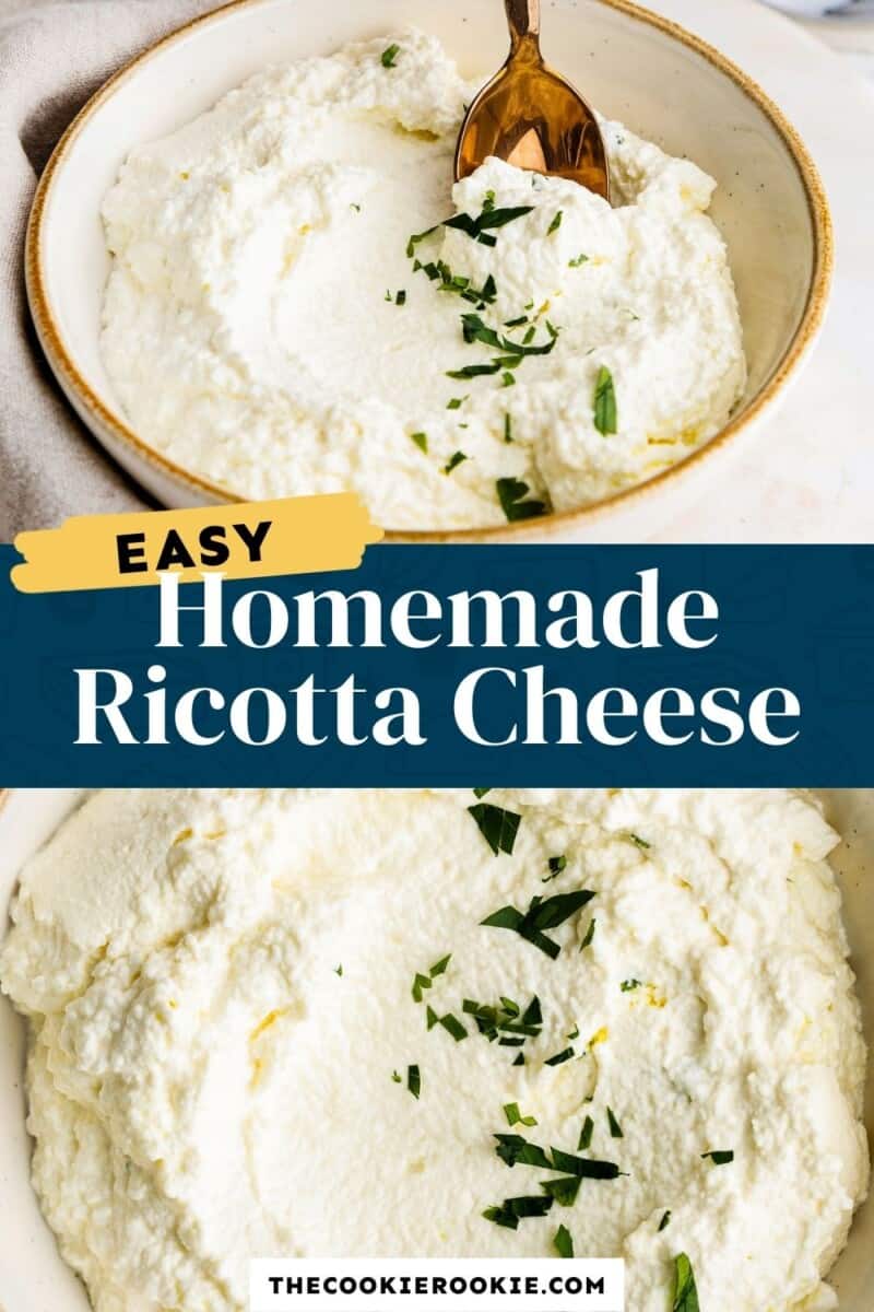 homemade ricotta cheese pinterest