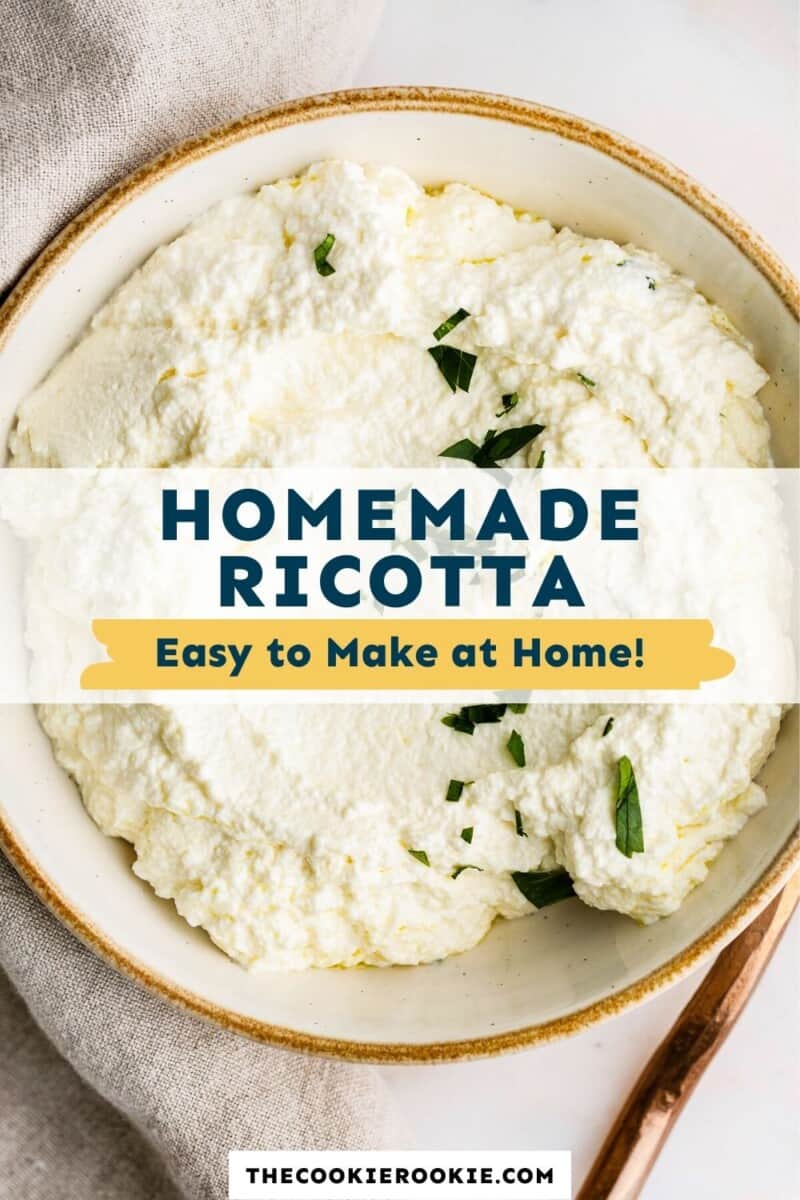 homemade ricotta cheese pinterest