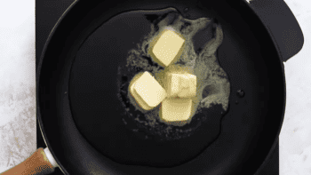 oil and butter in a cast iron skillet.