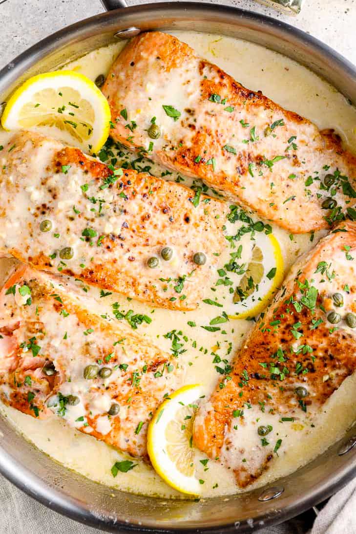 Salmon Piccata - The Cookie Rookie®