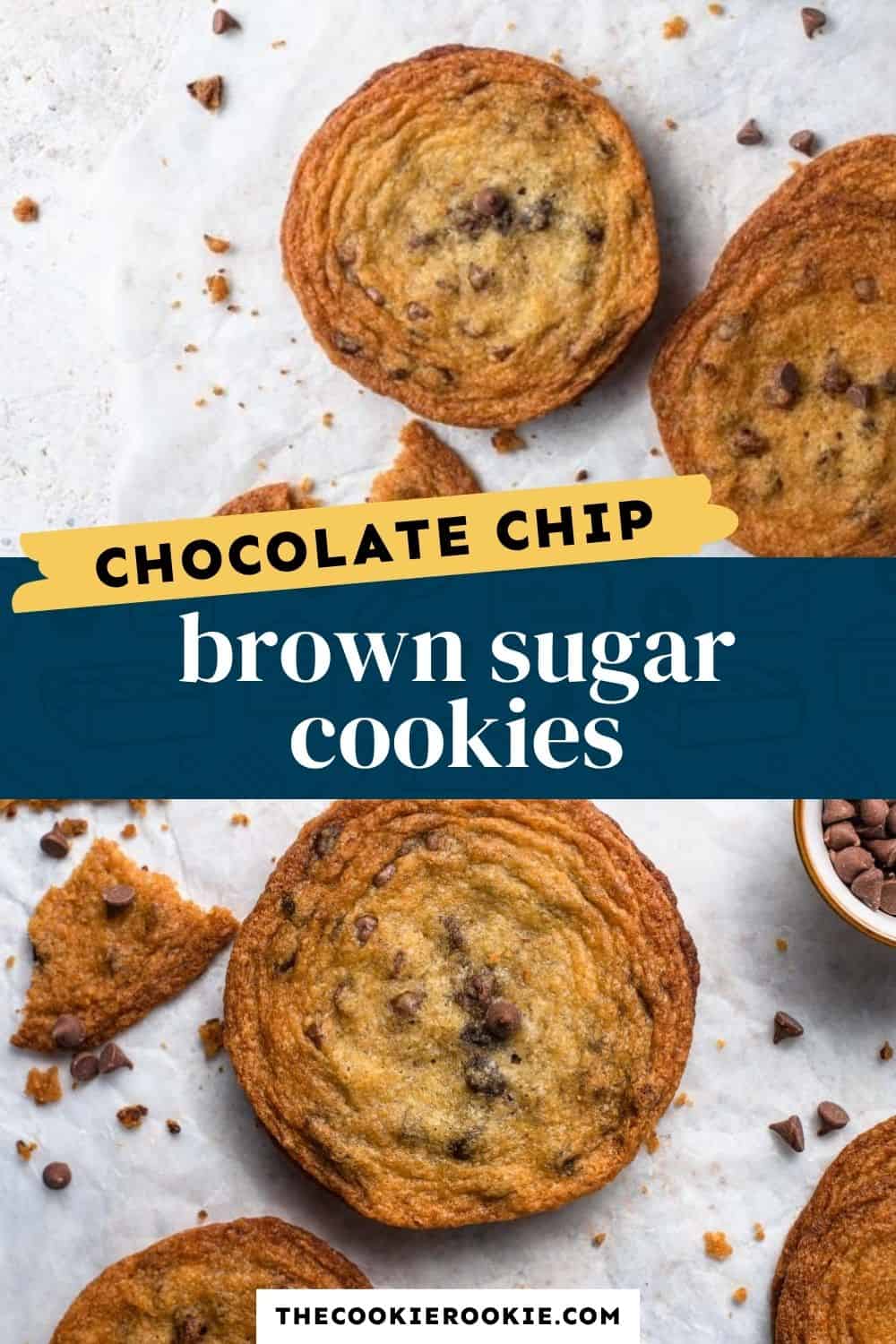 Brown Sugar Cookies pin image