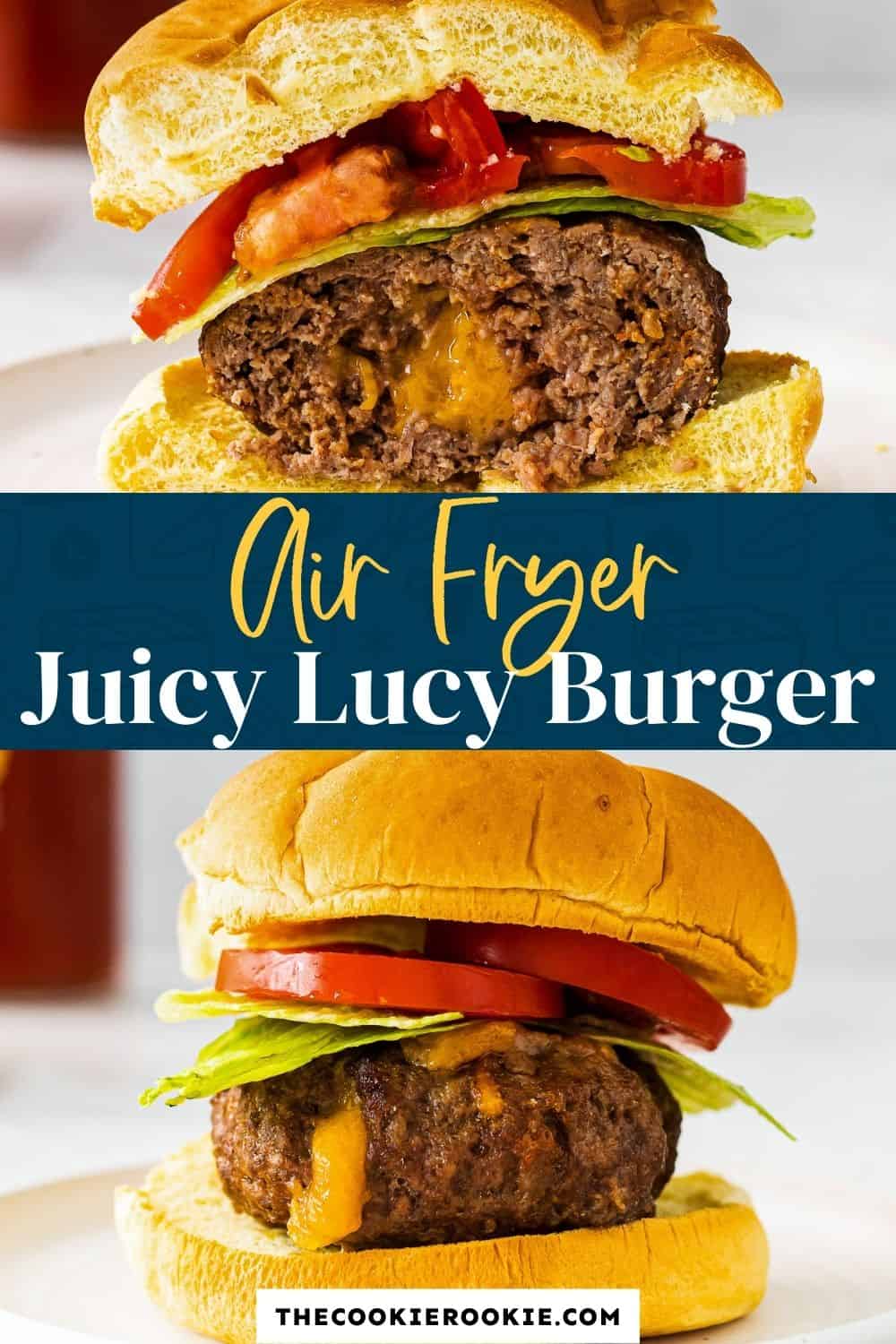 Air Fryer Juicy Lucy Cheeseburgers (Cheese Stuffed) The Cookie Rookie®