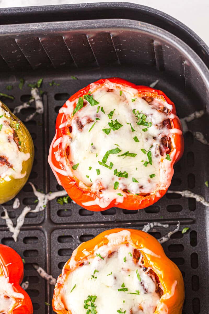 air fryer stuffed peppers in the air fryer