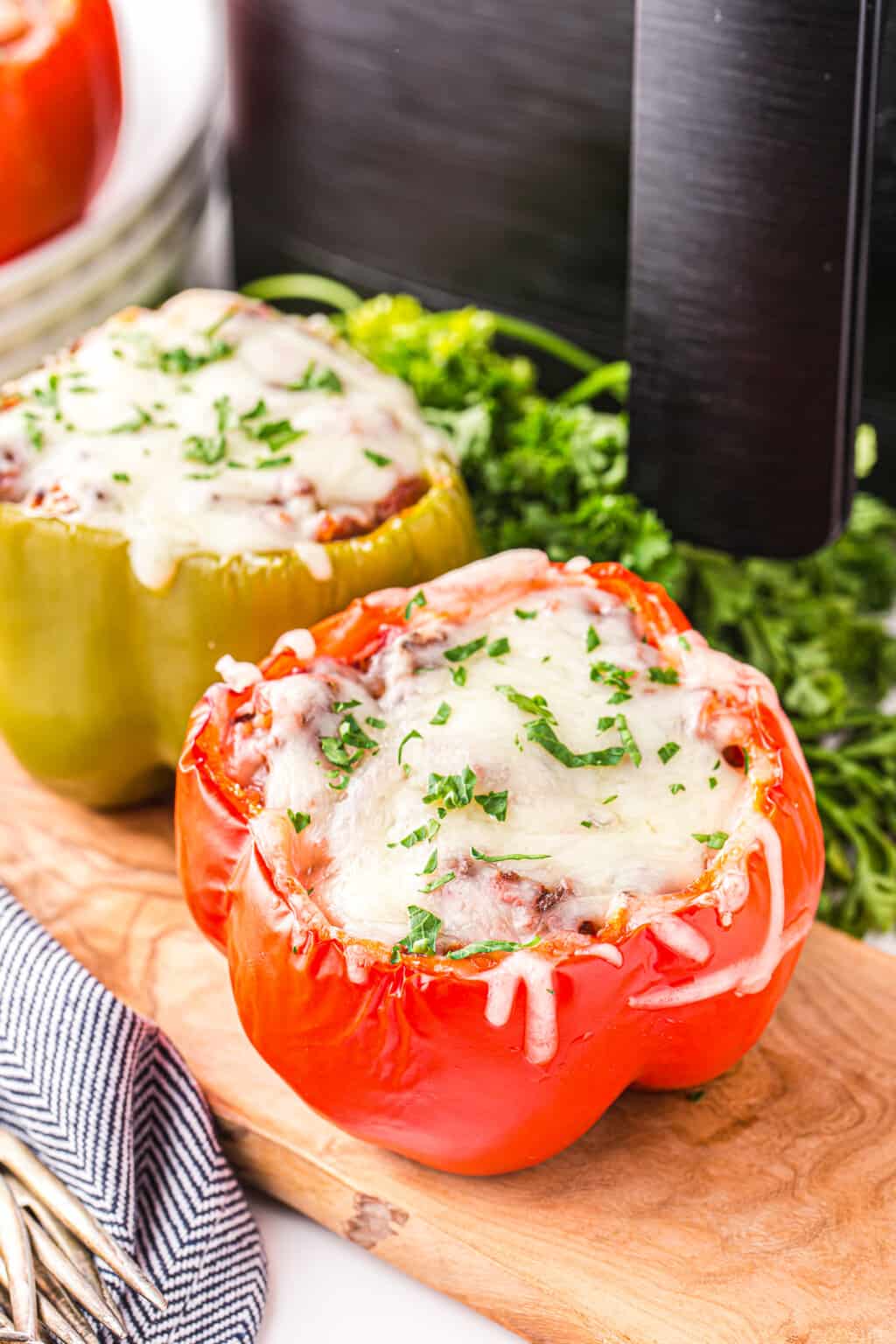 Air Fryer Stuffed Peppers Recipe The Cookie Rookie®