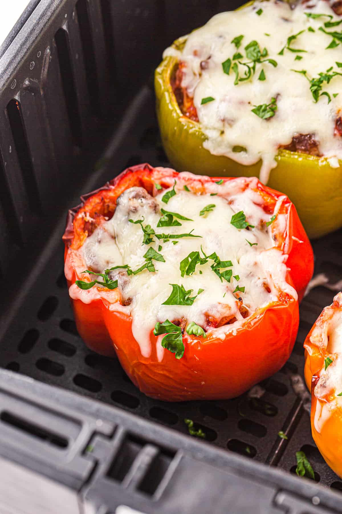 air fryer stuffed peppers in the air fryer
