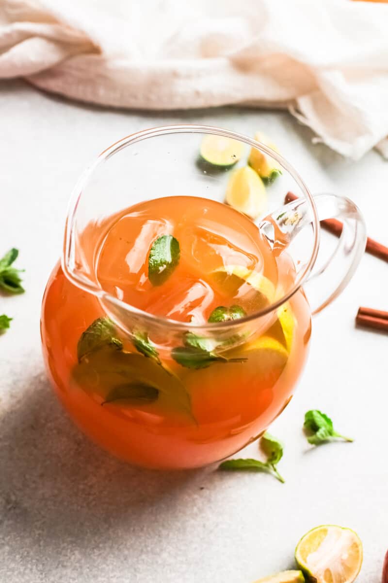 apple cider mojito pitcher