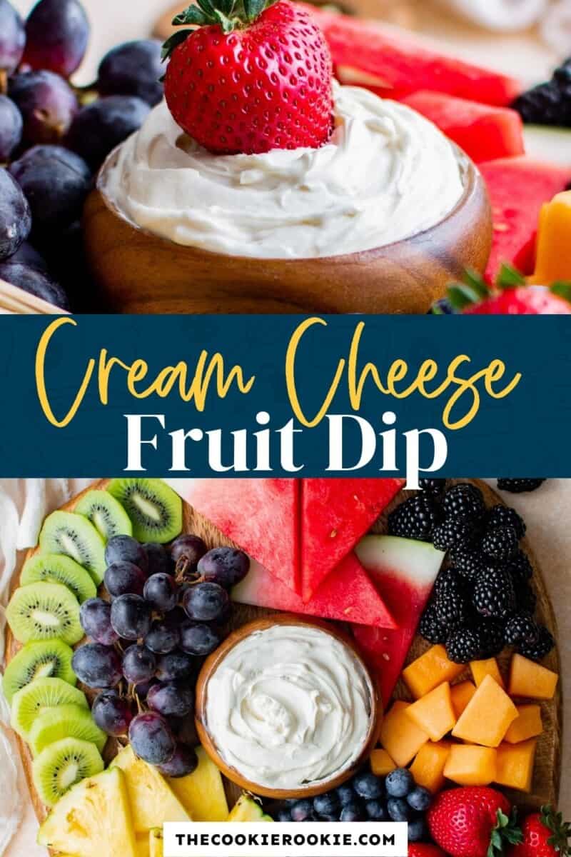 Cream Cheese Fruit Dip (Plus Fruit Board) Recipe - The Cookie Rookie®