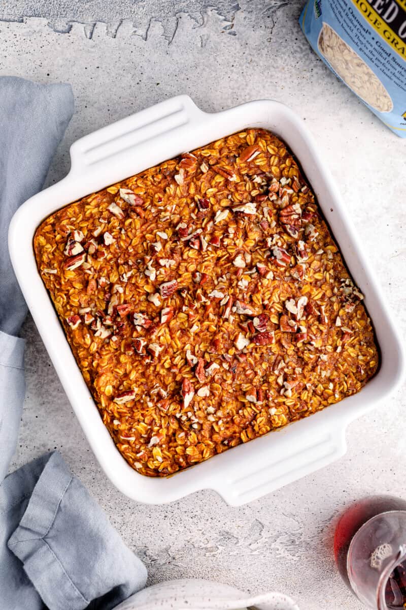 pumpkin pie baked oatmeal