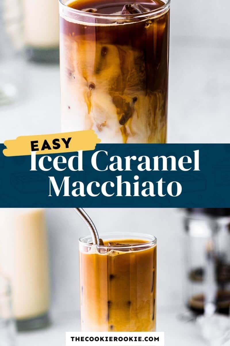 iced caramel macchiato pinterest