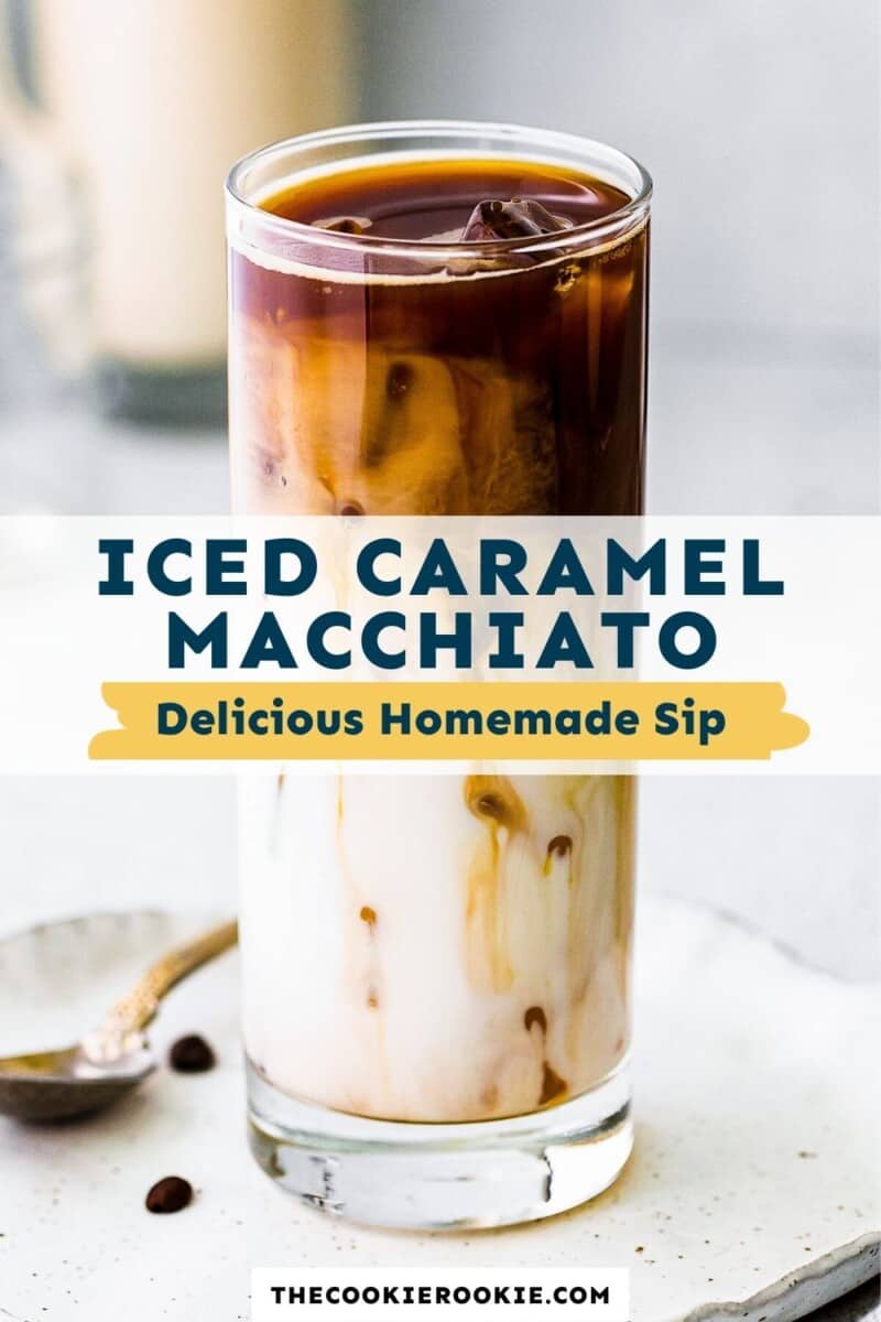 iced caramel macchiato pinterest