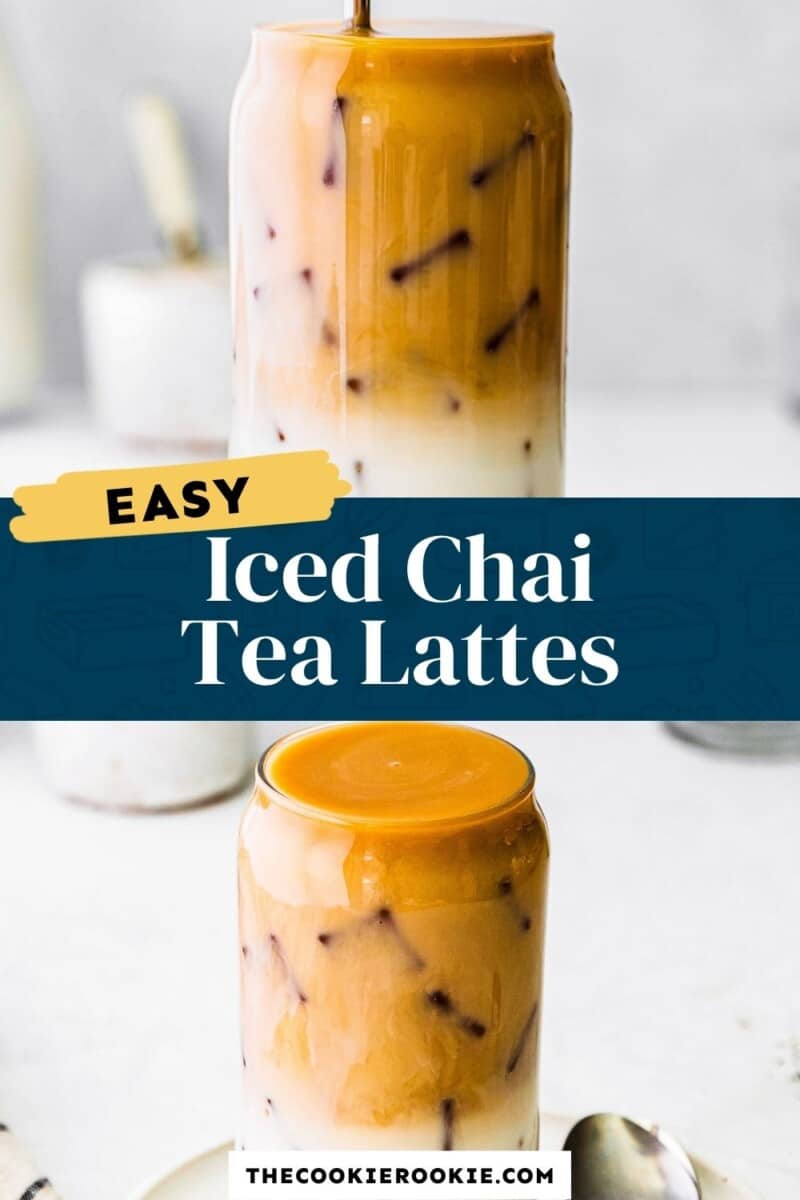 iced chai tea lattes pinterest