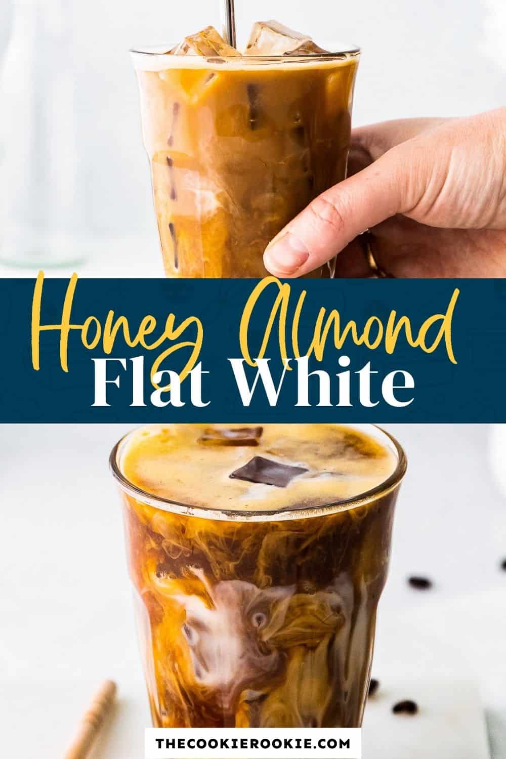 Iced Honey Almondmilk Flat White (Starbucks Copycat) The Cookie Rookie®