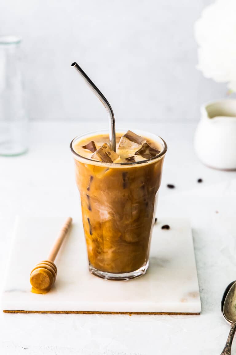 Iced Honey Almondmilk Flat White (Starbucks Copycat) Recipe The