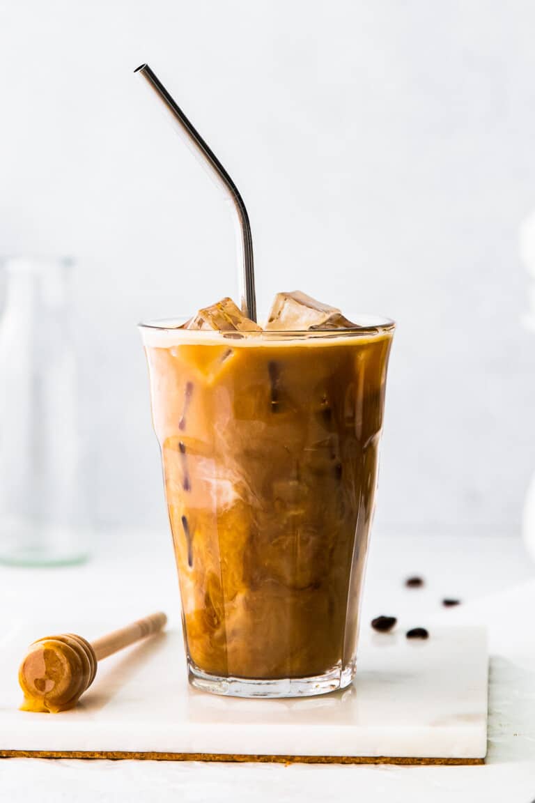 Iced Honey Almondmilk Flat White (Starbucks Copycat) Recipe The