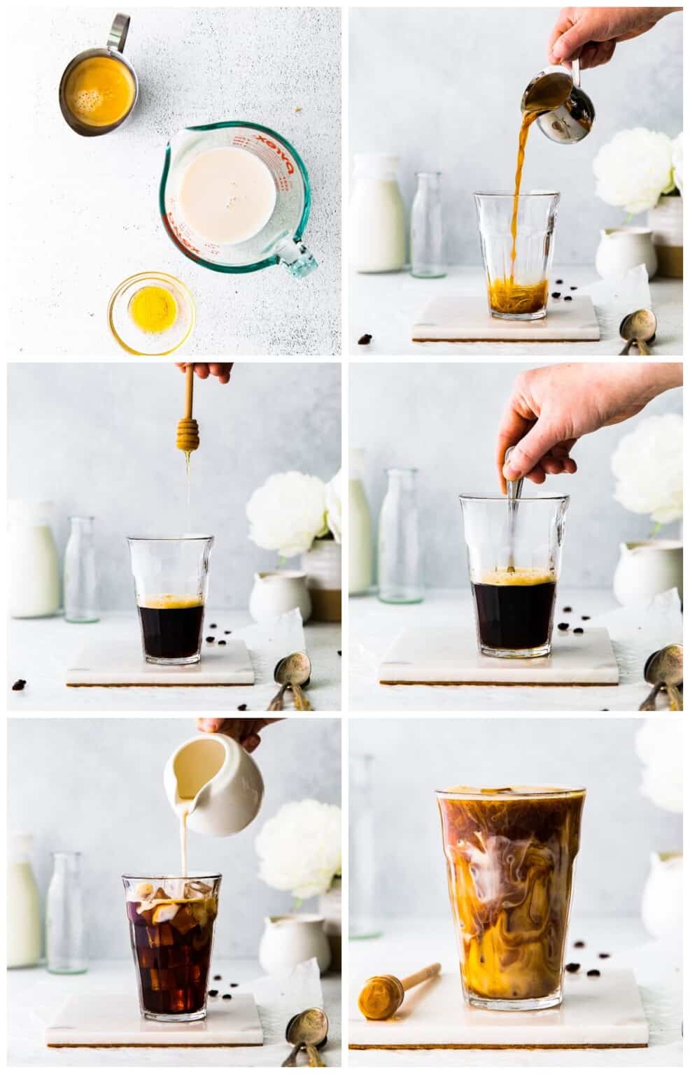 Iced Honey Almondmilk Flat White (Starbucks Copycat) Recipe The