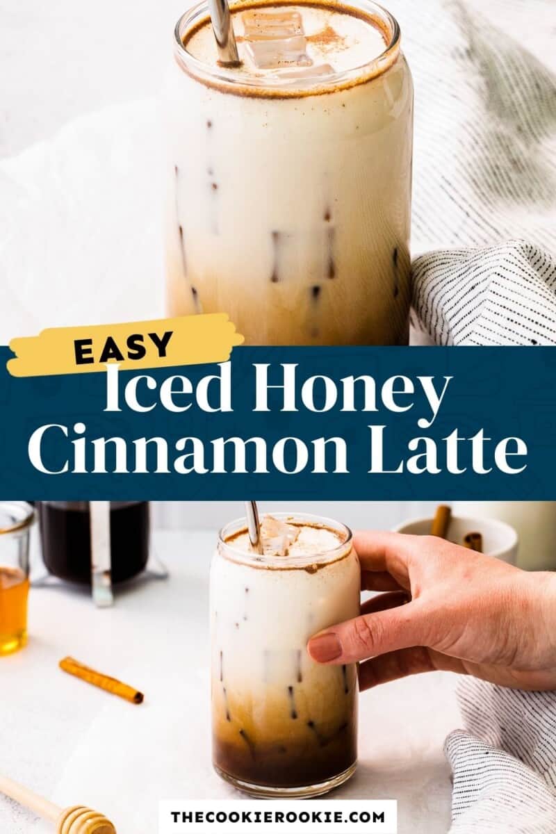 iced honey cinnamon latte pinterest