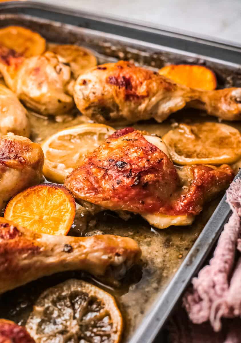 cuban mojo chicken on sheet pan