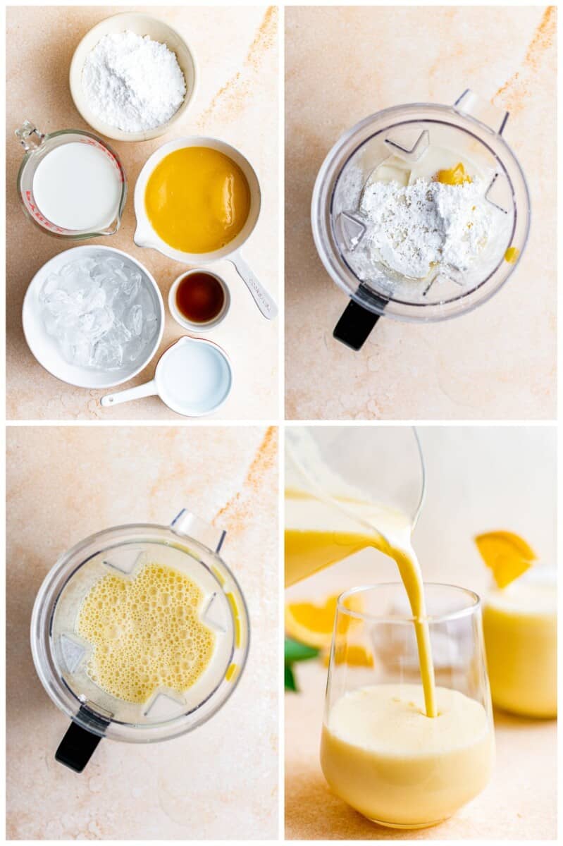 step by step photos for how to make orange julius at home