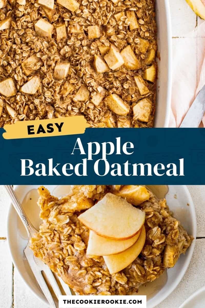 baked apple oatmeal pinterest