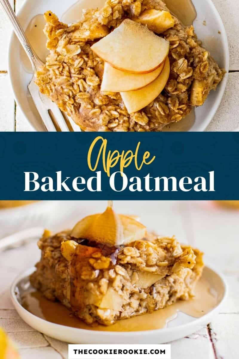 baked apple oatmeal pinterest