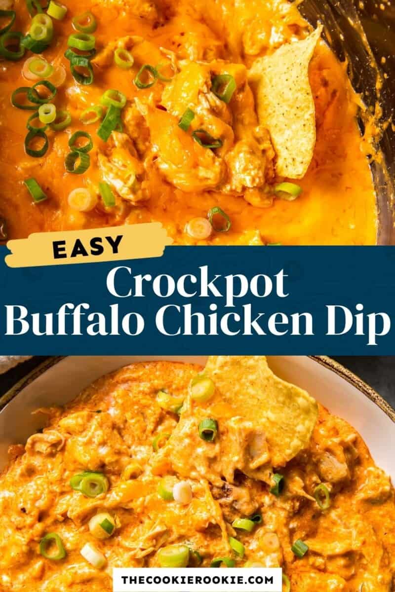 Crockpot Buffalo Chicken Dip Recipe - The Cookie Rookie®