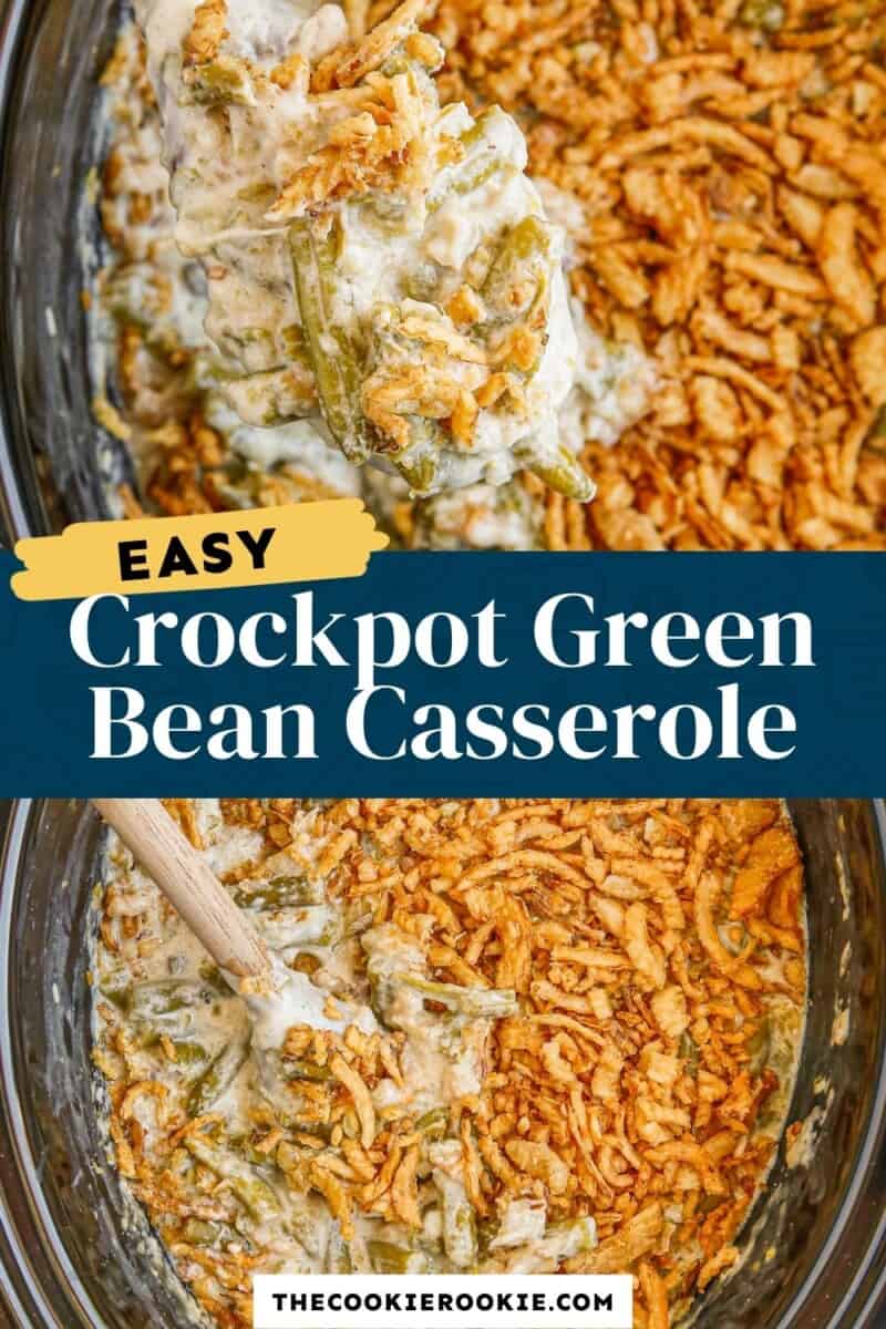 Crockpot Green Bean Casserole Recipe - The Cookie Rookie®