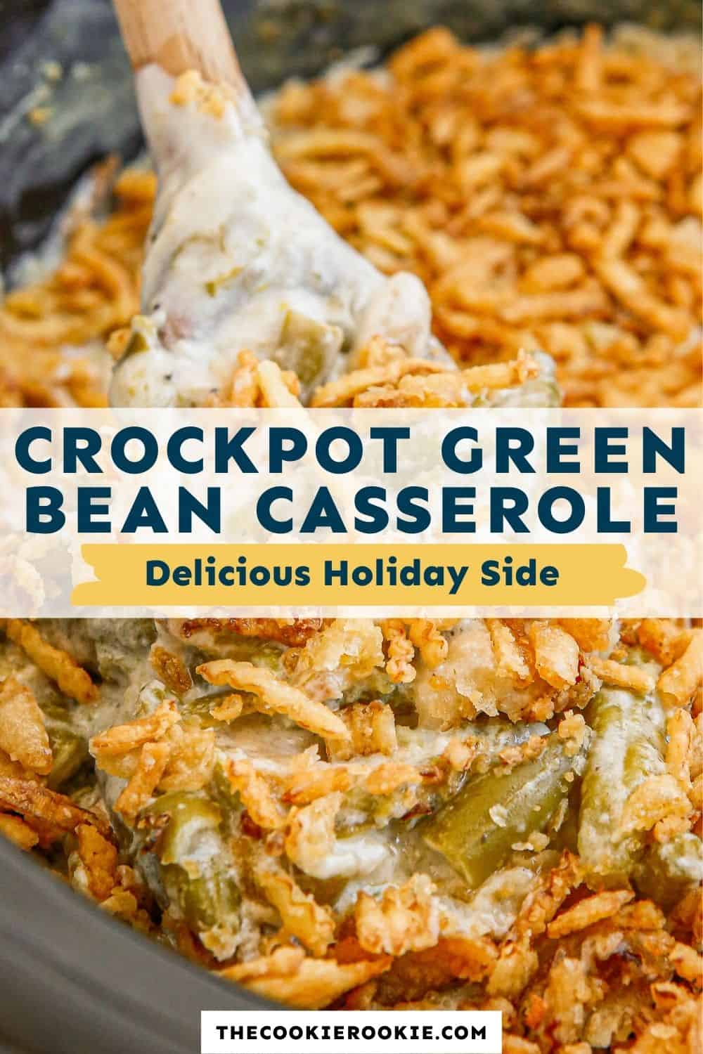 Crockpot Green Bean Casserole Recipe - The Cookie Rookie®