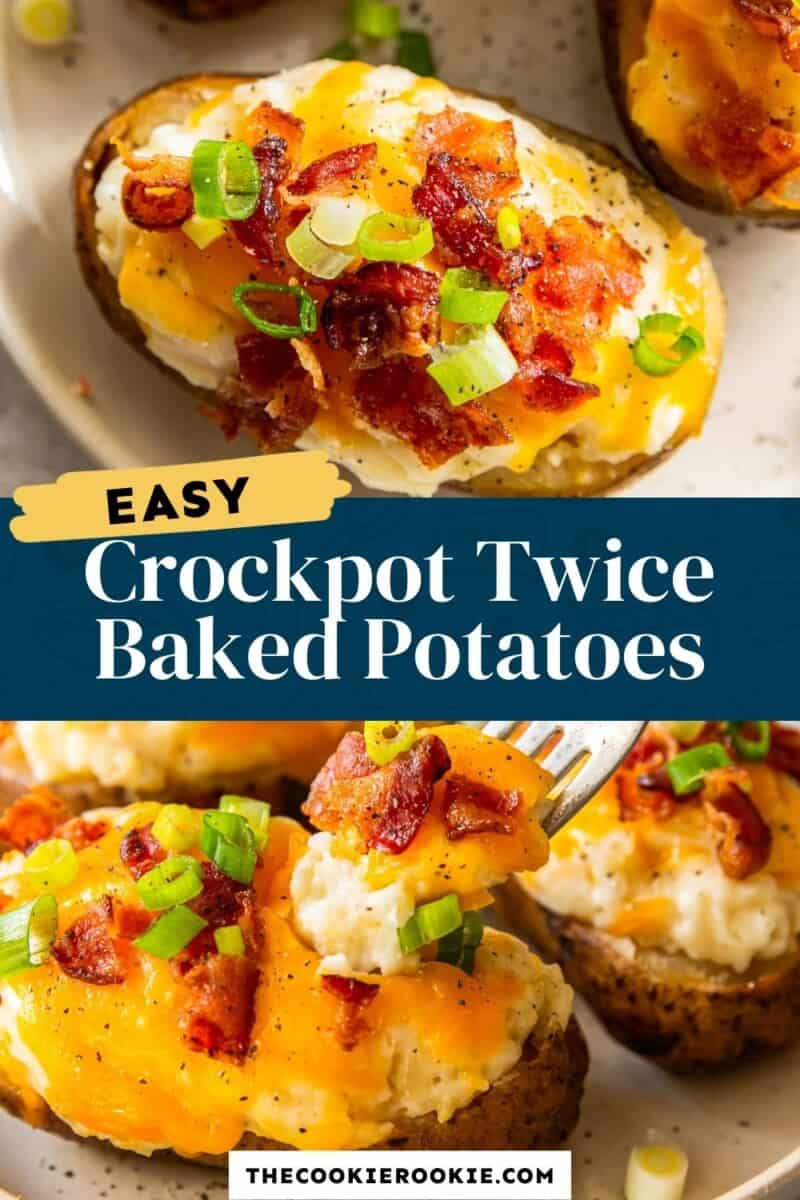 crockpot twice baked potatoes pinterest