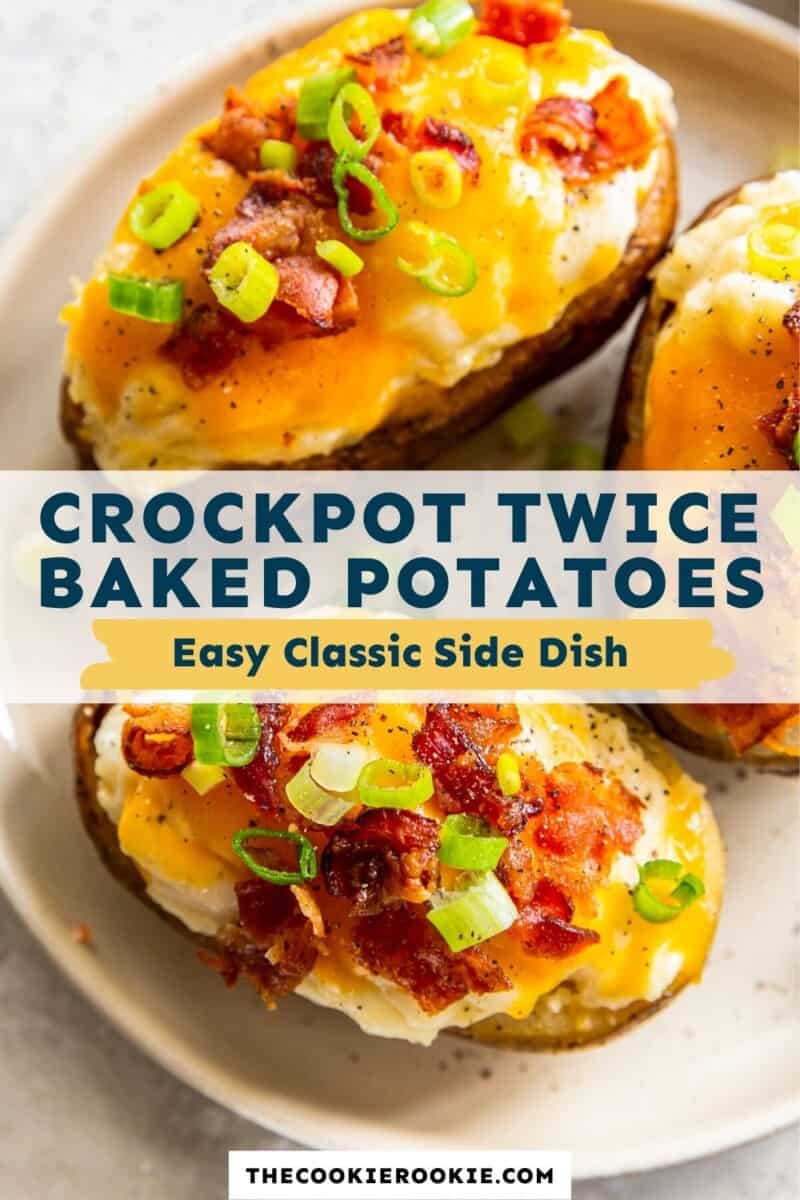 crockpot twice baked potatoes pinterest