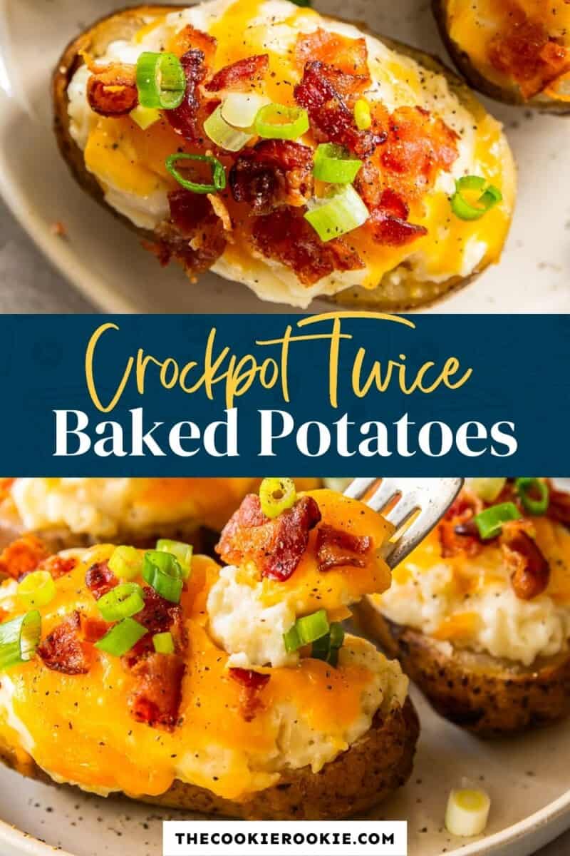 crockpot twice baked potatoes pinterest