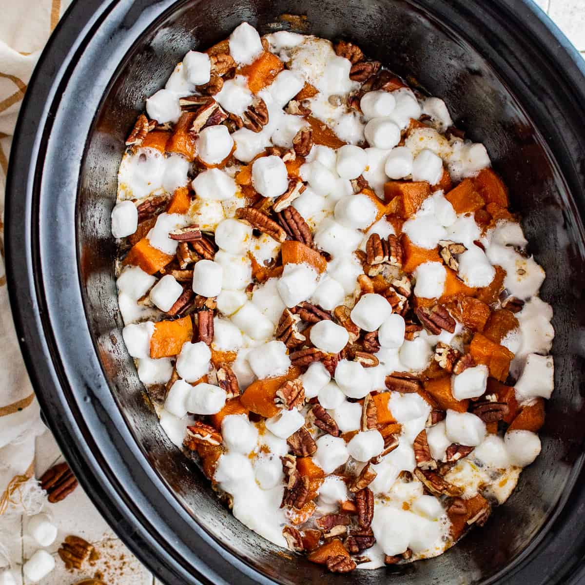 Crockpot Sweet Potato Casserole Recipe - The Cookie Rookie®