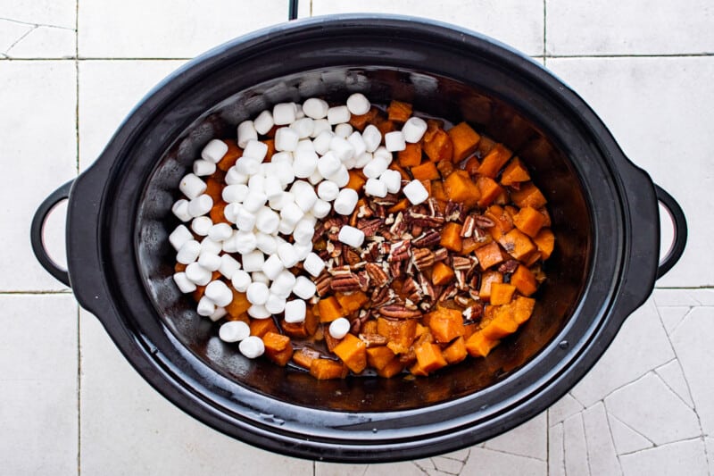 how to make crockpot sweet potato casserole