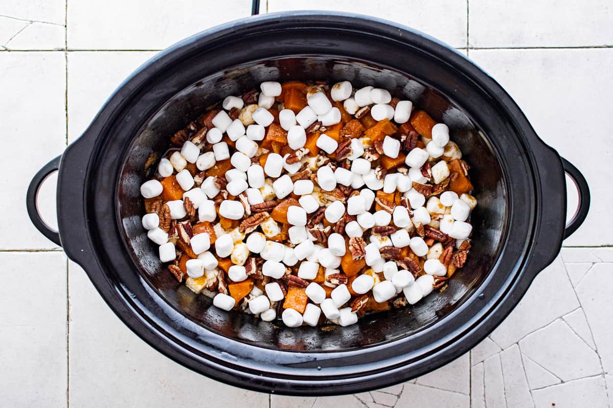 how to make crockpot sweet potato casserole