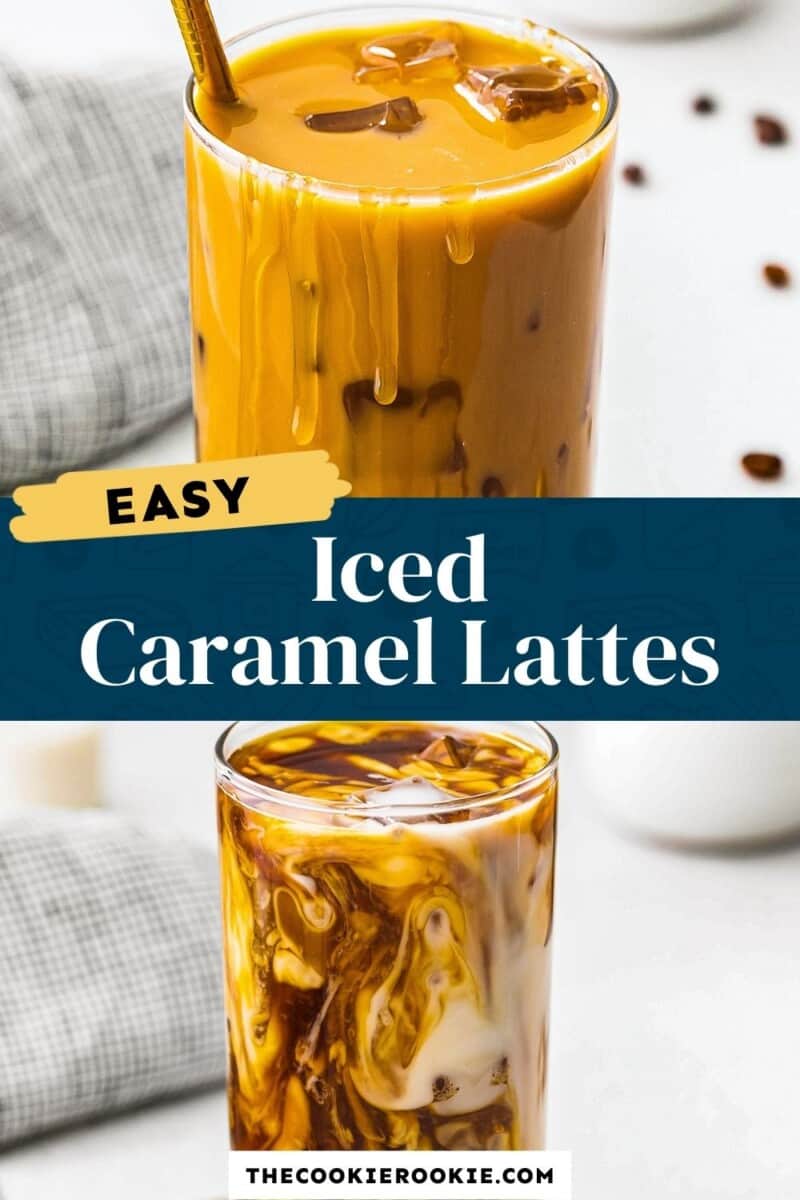 iced caramel latte pinterest