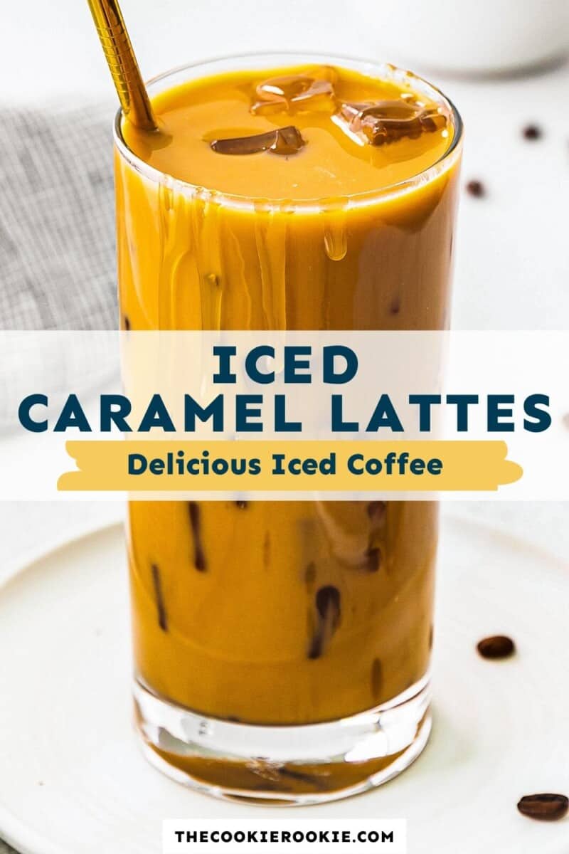 iced caramel latte pinterest