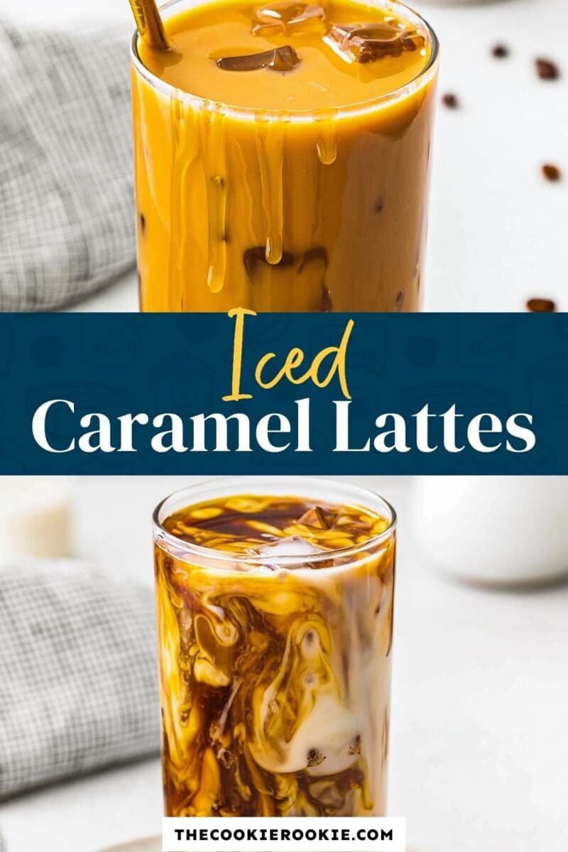 iced caramel latte pinterest