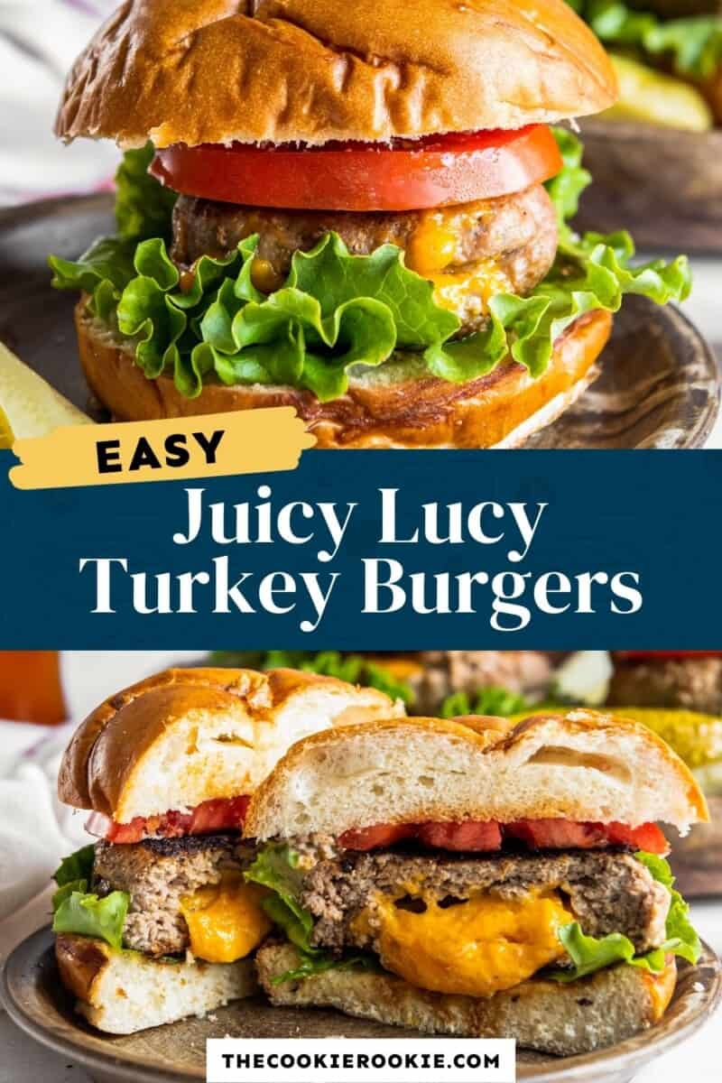 juicy lucy turkey burgers pinterest