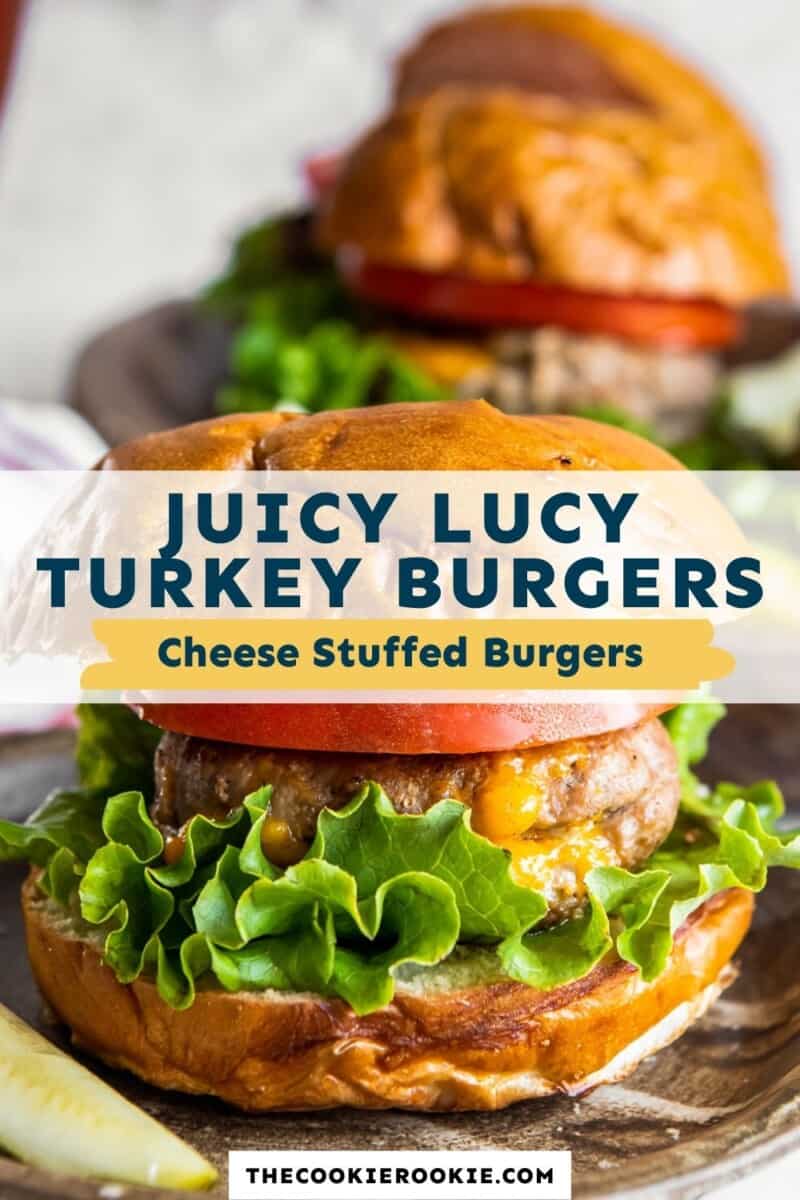 juicy lucy turkey burgers pinterest