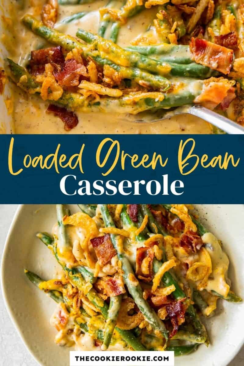 loaded green bean casserole pinterest