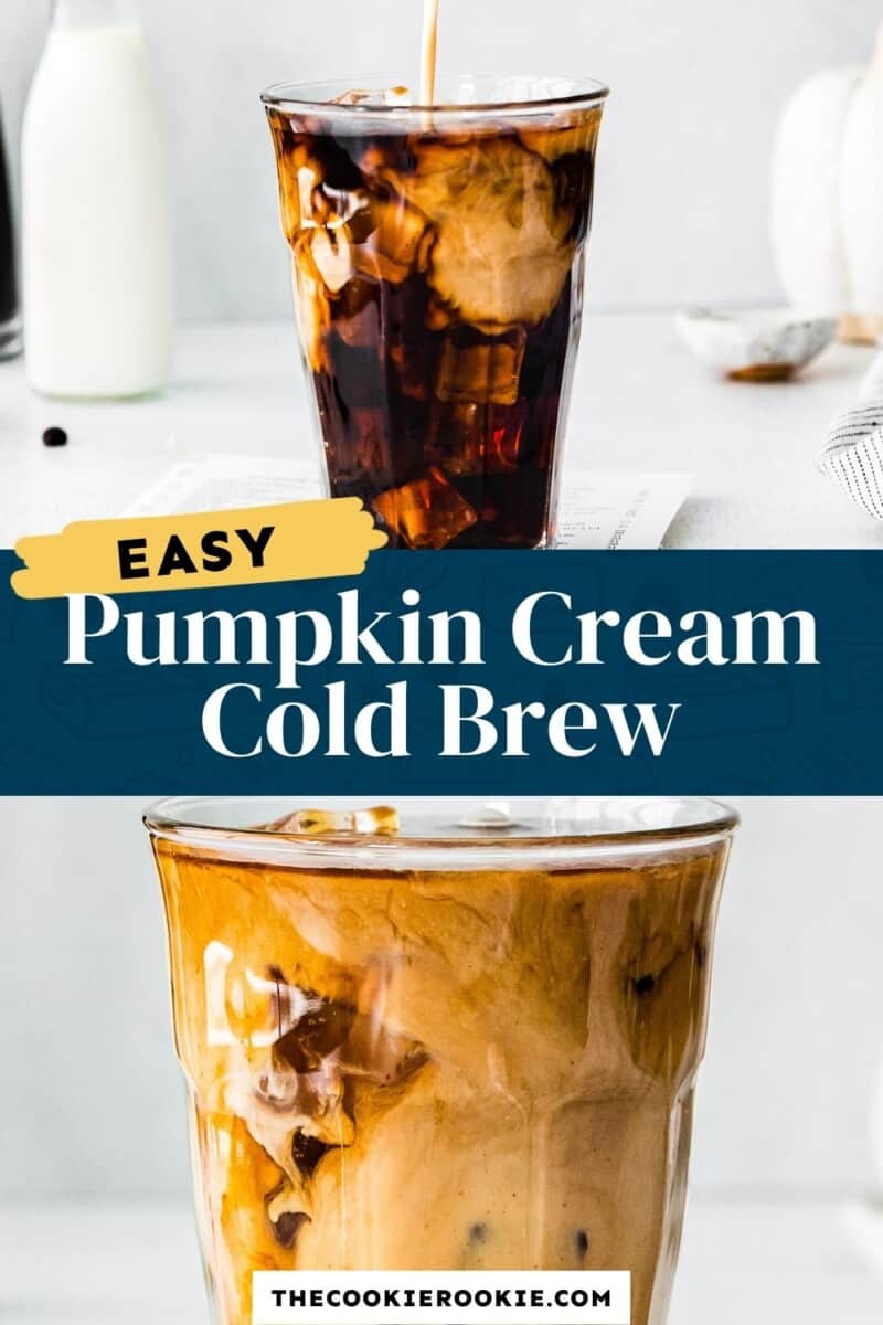 pumpkin cream cold brew pinterest