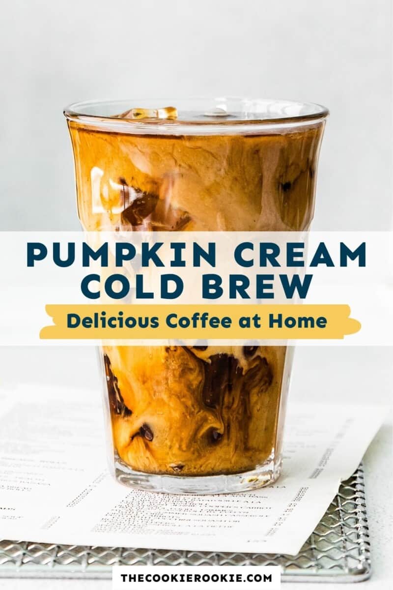 pumpkin cream cold brew pinterest