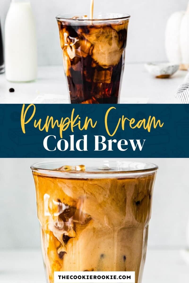 pumpkin cream cold brew pinterest