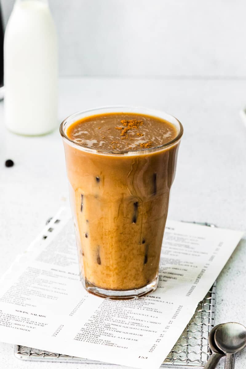 mixed pumpkin cream cold brew