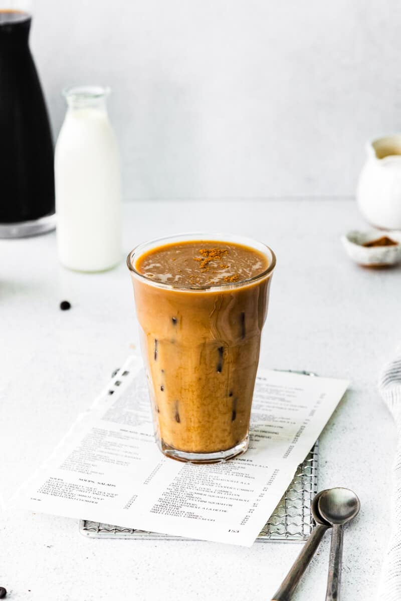 mixed pumpkin cream cold brew