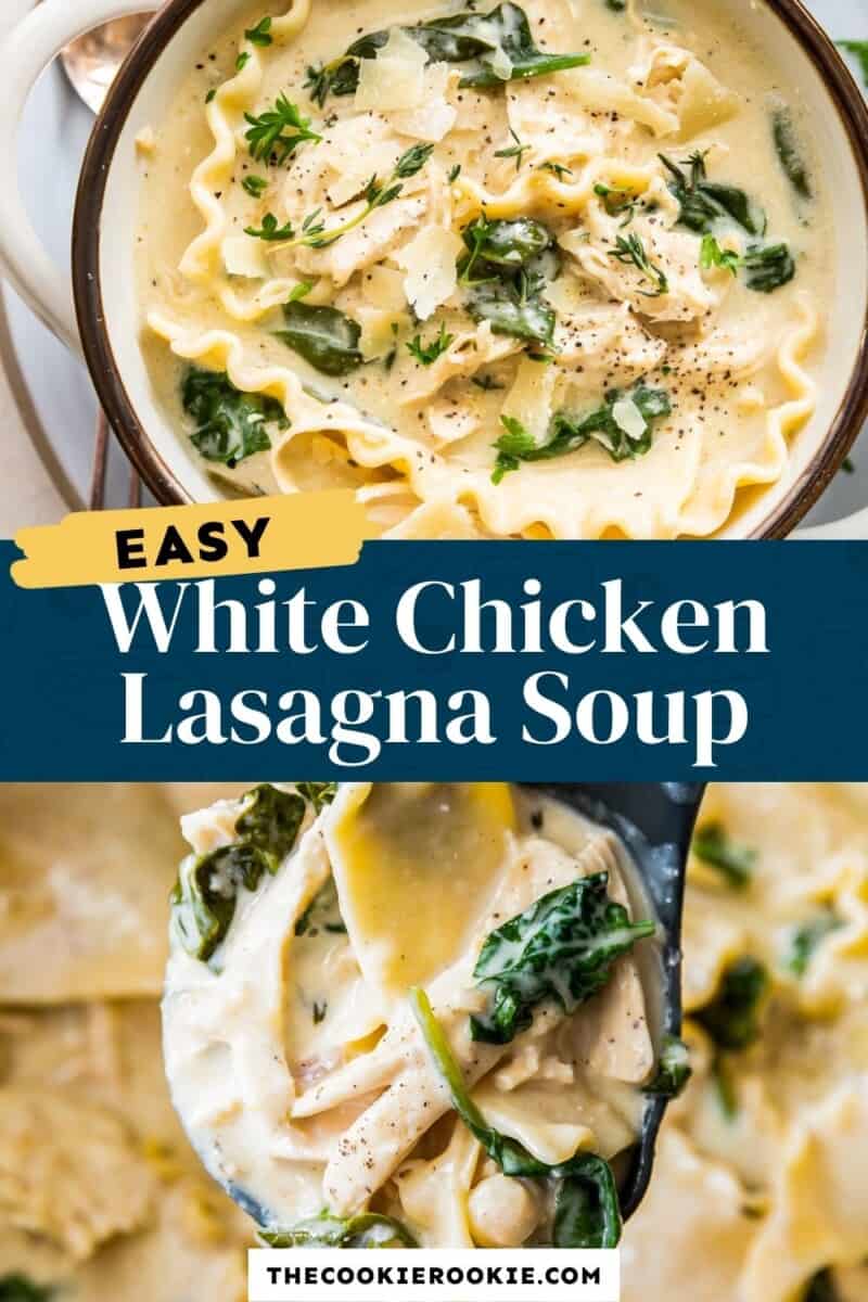 white chicken lasagna soup pinterest